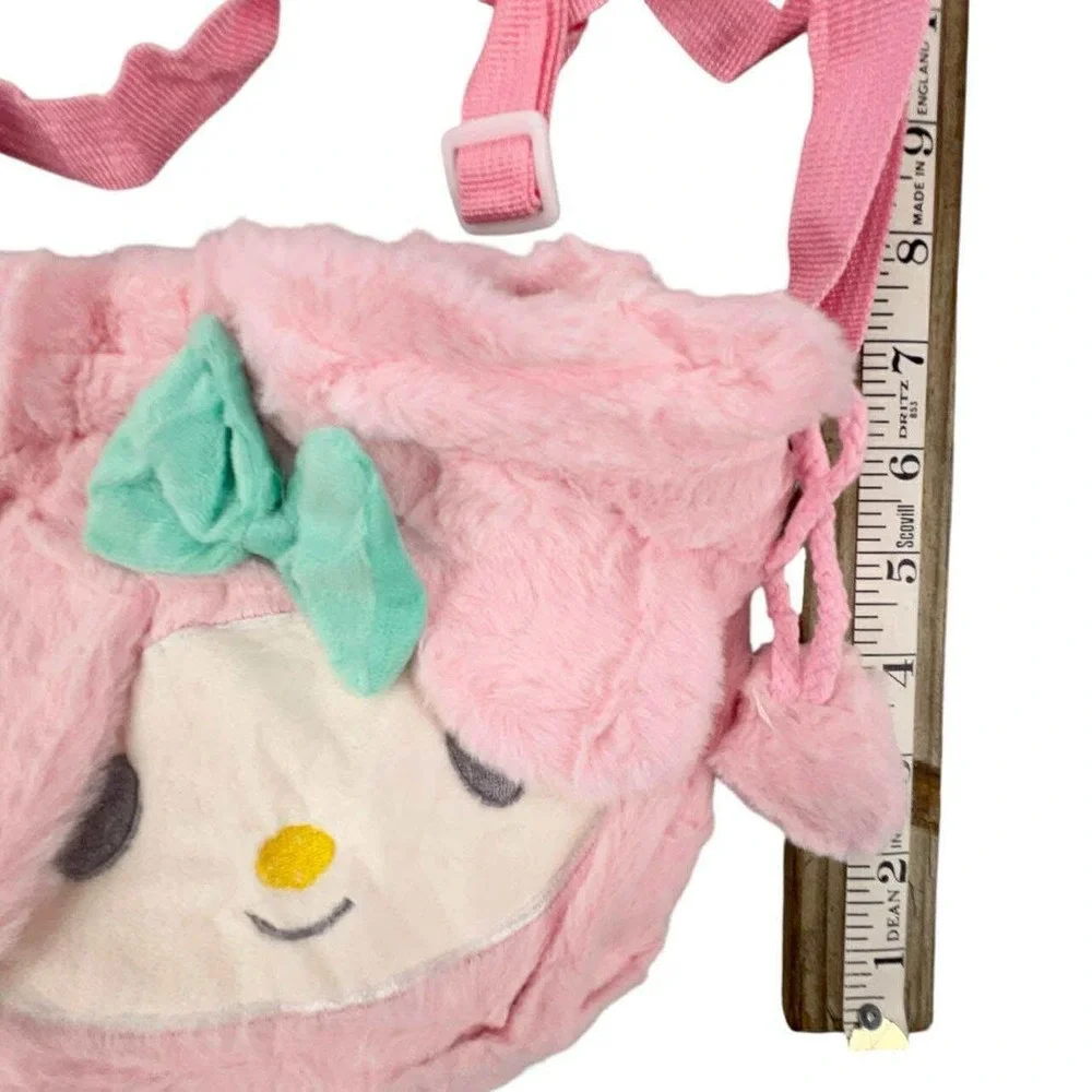 My Melody Plush Purse Sanrio Crossbody‎ Bag Kids Shoulder Bag Pink Kawaii NEW